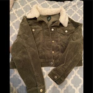 Jean Jacket with fur collar